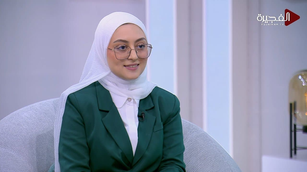 Nada as a guest in the Fujairah TV studio